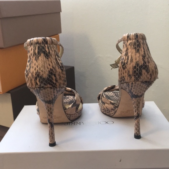 Python high heeled sandals - Picture 4 of 7